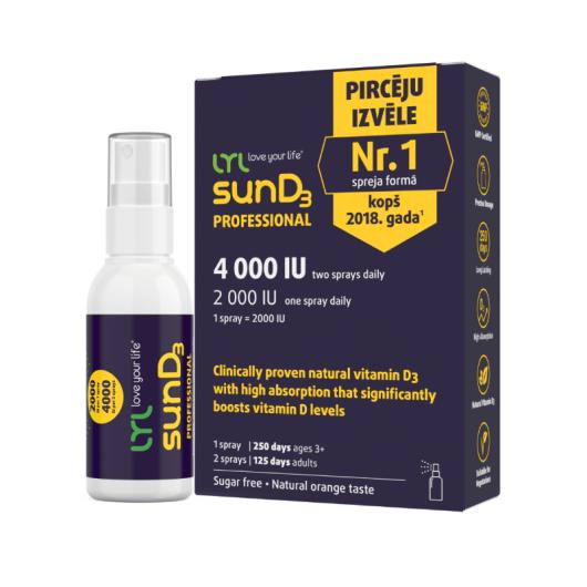 LYL sunD3 PRO 4000 SV, 2000 SV (250 devas), sprejs, 50 ml