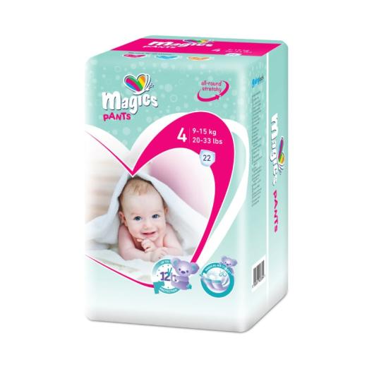 MAGICS Pants maxi autiņbiksītes 4 (9-15 kg) N22
