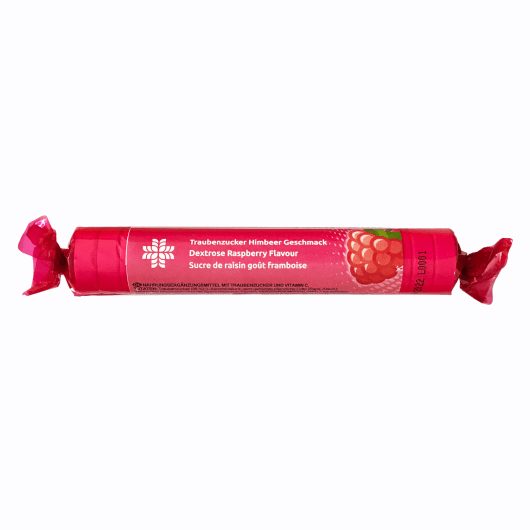 LIVSANE Dekstroze+C vitamīns (aveņu) košļājamās tabletes 44 g
