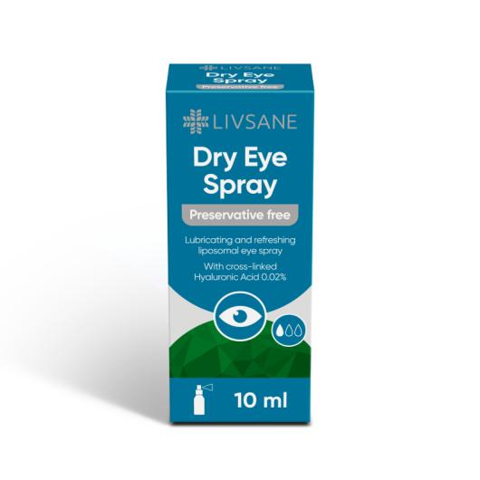LIVSANE Dry Eye Preservative Free izsmidzināmi acu pilieni 10 ml