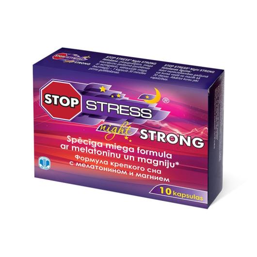 STOP STRESS Night STRONG kapsulas N10