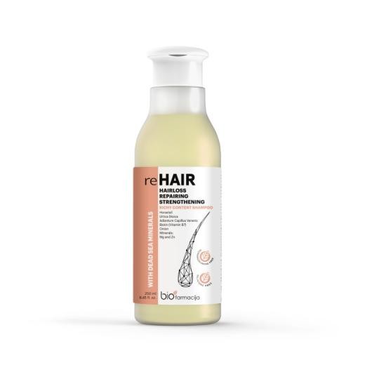 REHAIR matu atjaunojošs šampūns ar biotīnu (B7) pet matu izkrišanu 250 ml
