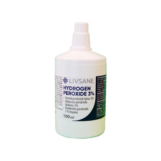 LIVSANE ūdeņraža peroksīds 3% šķīdums 100 ml