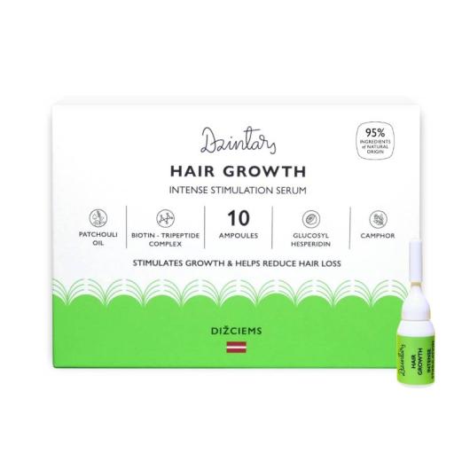 DZINTARS Dižciems serums matu augšanai 5mlxN10