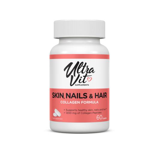 ULTRAVIT Skin, Nails&Hair kolagēna formula kapletes N60