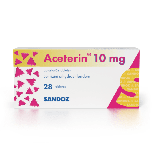 ACETERIN 10mg apvalkotās tabletes N28