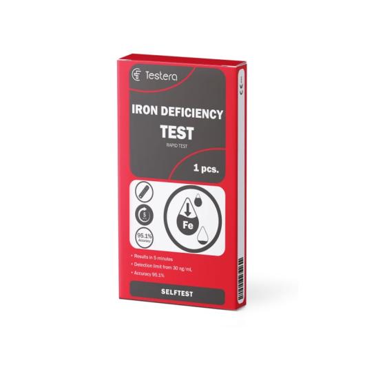 TESTERA Dzelzs līmeņa noteikšanas tests N1
