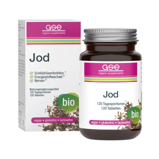 GSE Bio Jods no jūras aļģēm tabletes N120