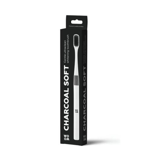WOOM Charcoal Soft zobu birste