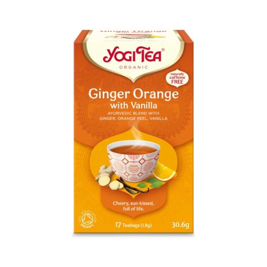 YOGI TEA Ingvera, apelsīnu un vaniļas tēja N17