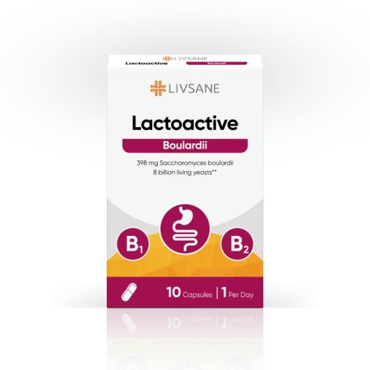 LIVSANE Lactoactive Boulardii kapsulas N10