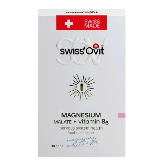 SWISS OVIT Magnesium Malate + vitamin B6 kapsulas N30