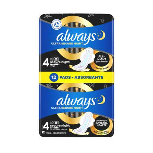 ALWAYS Ultra Duo Extra Night higiēniskās paketes N12