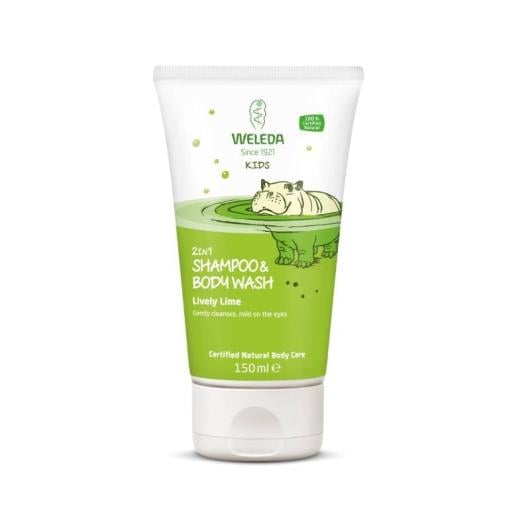 WELEDA Kids Lively Lime 2in1 šampūns un ķermeņa mazgāšanas līdzeklis 150 ml