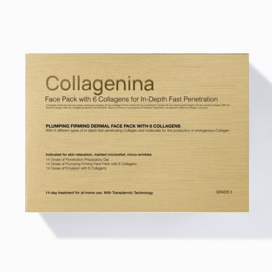 COLLAGENINA sejas maska - komplekts ar 6 veidu kolagēniem, intensitāte 2, 2×30 ml, 1×50 ml
