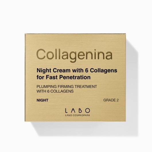 COLLAGENINA nakts krēms ar 6 veidu kolagēniem, intensitāte 2 50 ml