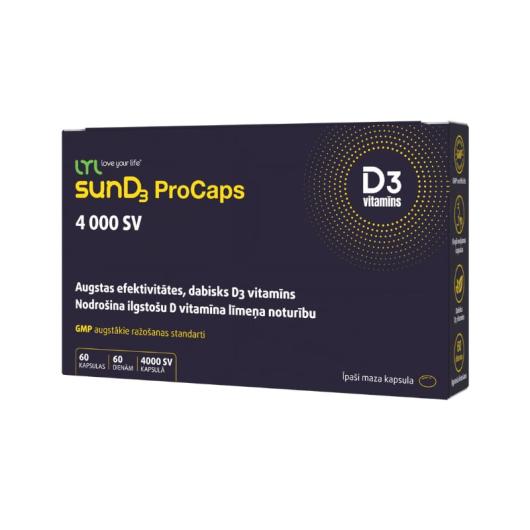 LYL sunD3 ProCaps 4000 SV, kapsulas, N60
