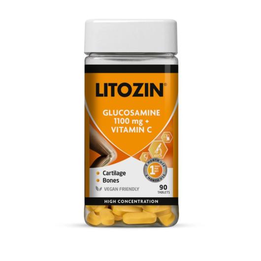 LITOZIN Glucosamine 1100mg + Vitamin C tabletes N90