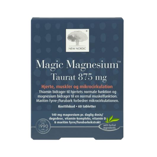 NEW NORDIC Magic Magnesium Taurat 875mg tabletes N60