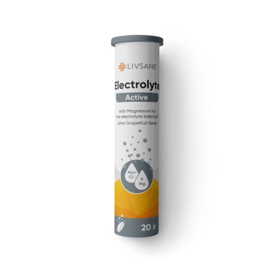 LIVSANE Electrolyte Active šķīstošās tabletes N20