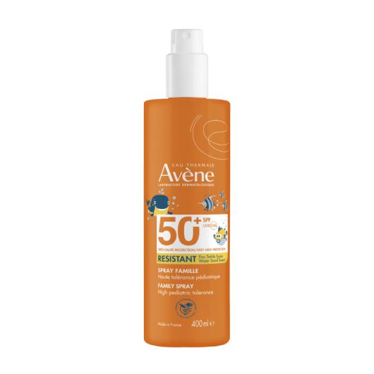 AVENE Sun SPF50+ saules aizsardzības aerosols ģimenei 400ml