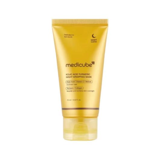 MEDICUBE Kojic Acid Turmeric Night Wrapping sejas maska 75ml
