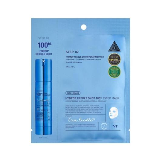 VT COSMETICS Hydrop Reedle Shot 100hL 2 soļu sejas maska N1