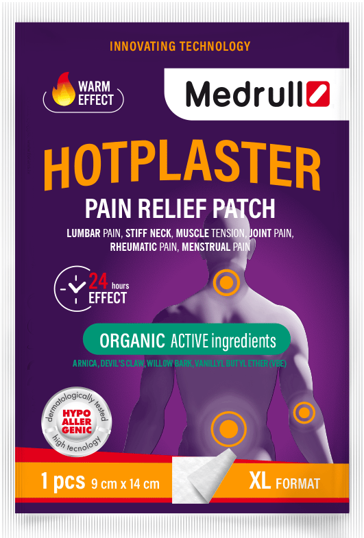 MEDRULL Hotplaster Arnica plāksteris ar sildošo efektu 9x14cm