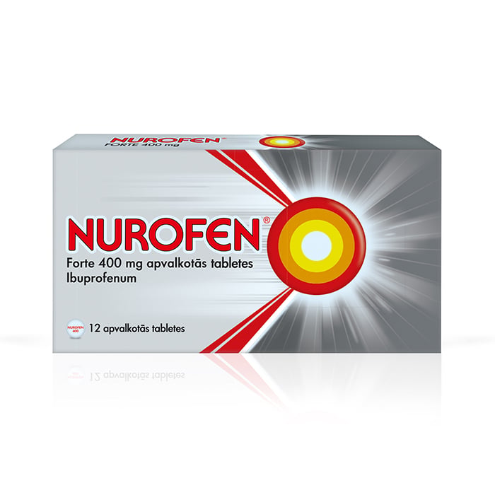 NUROFEN Forte 400 mg apvalkotās tabletes N12