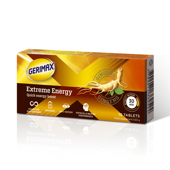 GERIMAX Extreme Energy tabletes N10