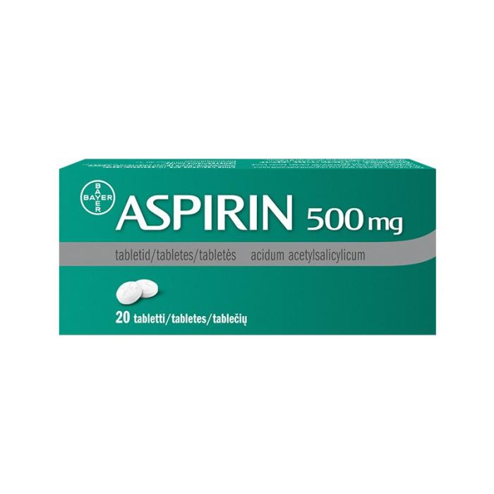 ASPIRIN 500mg tabletes N20 