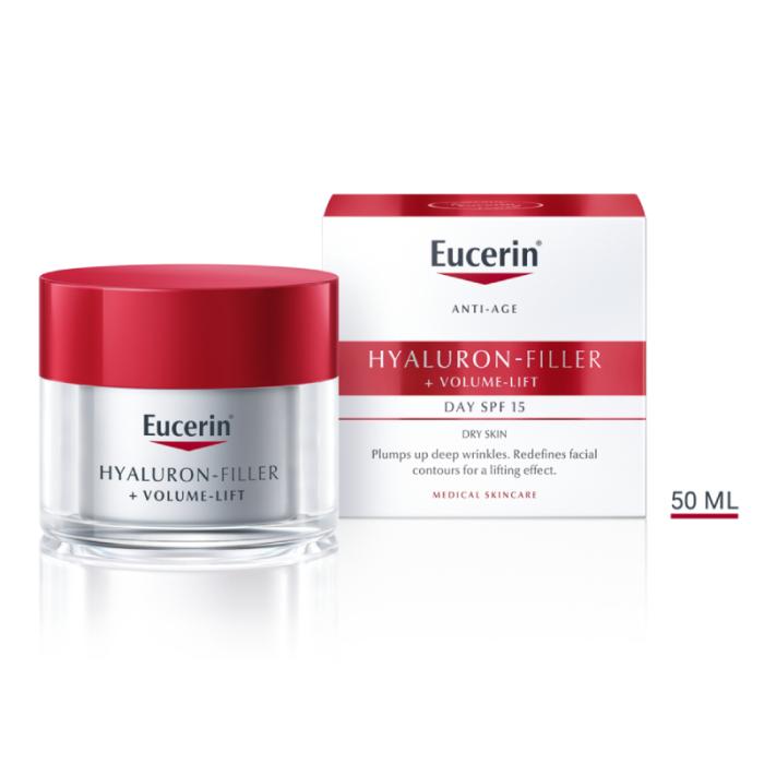 EUCERIN Hyaluron Filler Volume dienas krēms sausai ādai 50 ml