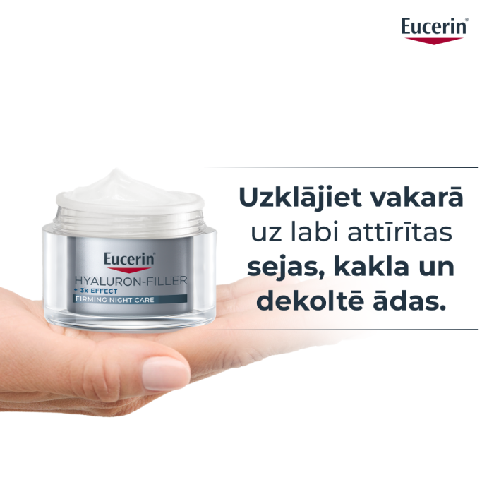 EUCERIN Hyaluron-Filler +3x Effect nostiprinošs nakts sejas krēms 50ml