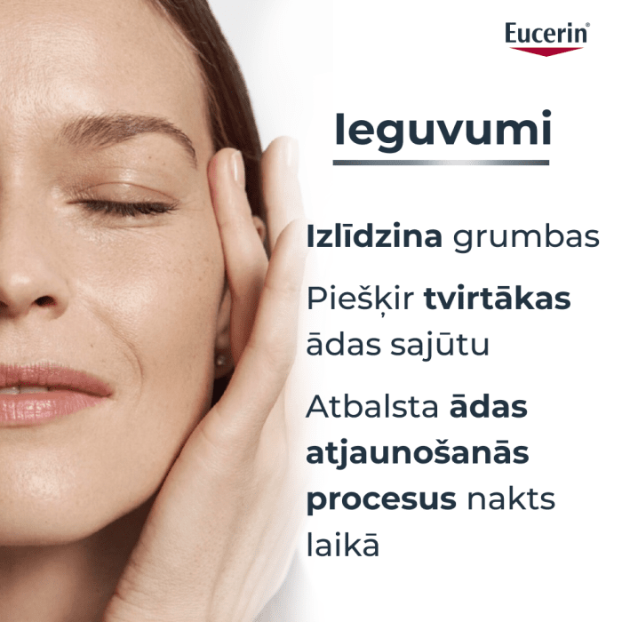 EUCERIN Hyaluron-Filler +3x Effect nostiprinošs nakts sejas krēms 50ml
