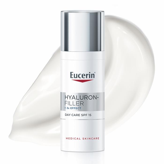 EUCERIN Hyaluron-Filler +3x Effect dienas krēms ar SPF 15 normālai un kombinētai ādai 50 ml