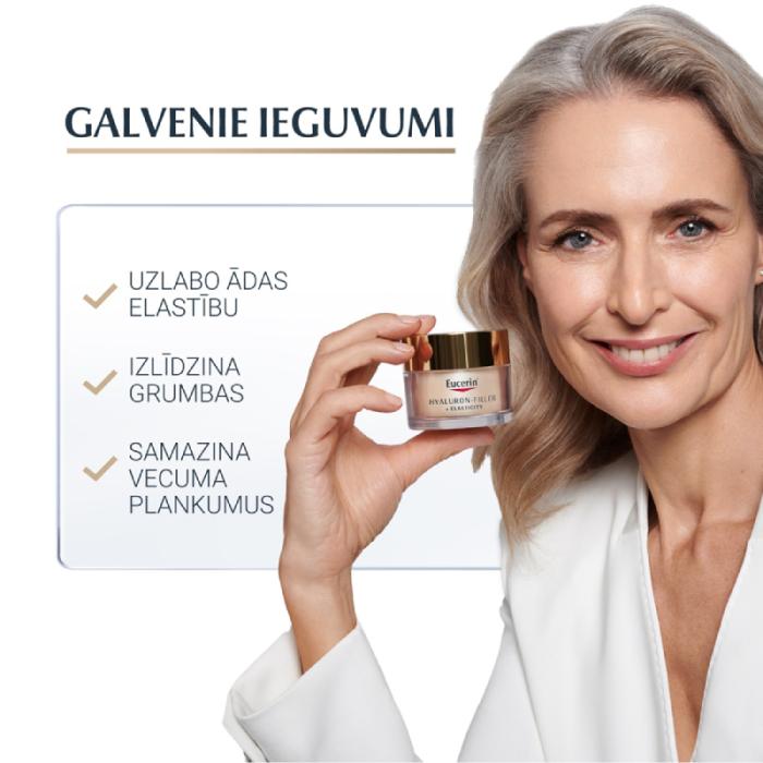 EUCERIN Hyaluron-Filler + Elasticity Day Care SPF15 dienas sejas krēms 50 ml
