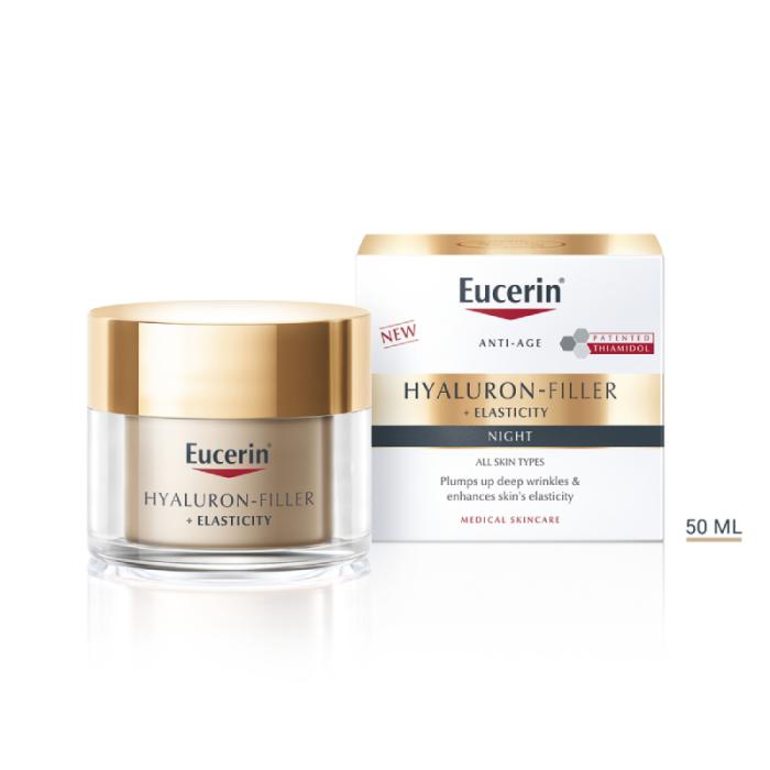 EUCERIN Hyaluron-Filler + Elasticity Night nakts sejas krēms 50 ml