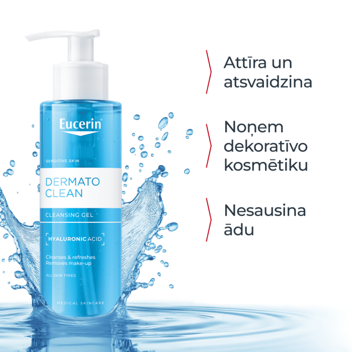 EUCERIN DermatoClean sejas attīroša želeja 200 ml