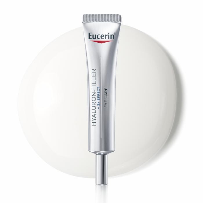 EUCERIN Hyaluron-Filler +3x Effect pretgrumbu acu krēms ar SPF 15 ml