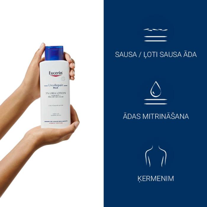 EUCERIN UreaRepair Plus 5% ķermeņa losjons 250 ml