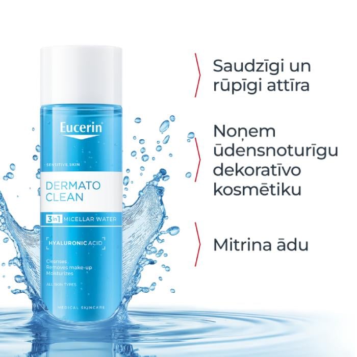 EUCERIN DermatoClean 3in1 micelārais ūdens 400 ml