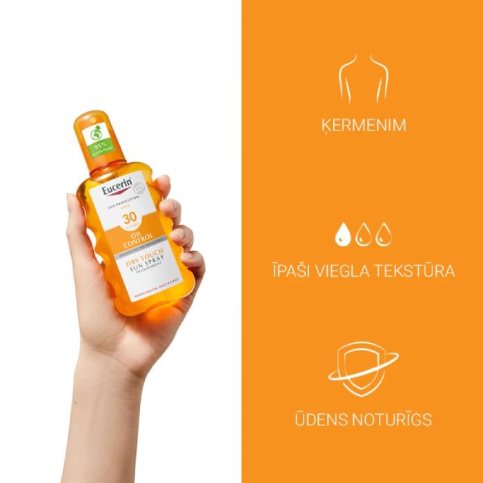 EUCERIN Sun Oil Control Dry Touch SPF30 saules aizsarglīdzeklis 200 ml