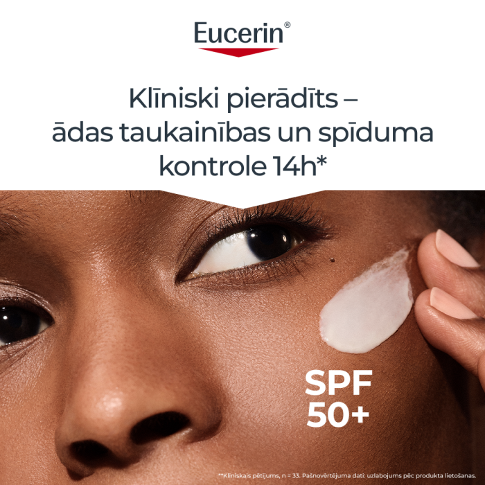 EUCERIN Sun Oil Control Dry Touch SPF50+ sauļošanās gelkrēms 50 ml