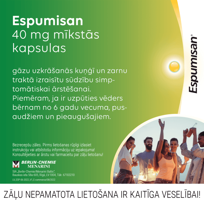 ESPUMISAN 40 mg kapsulas N25
