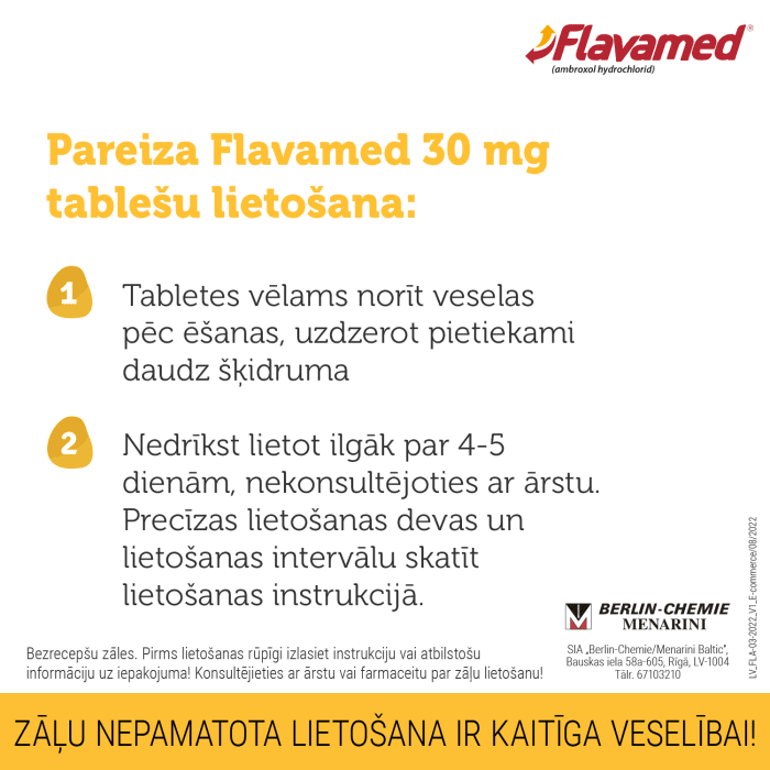 FLAVAMED 30mg tabletes N20   