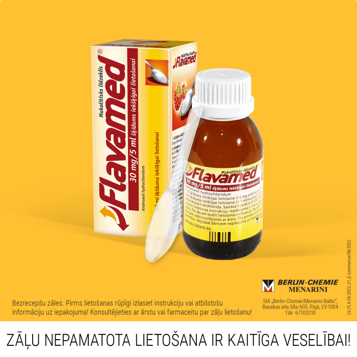 FLAVAMED 30mg/5ml sīrups 100 ml  
