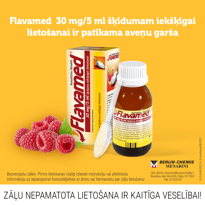 FLAVAMED 30mg/5ml sīrups 100 ml  