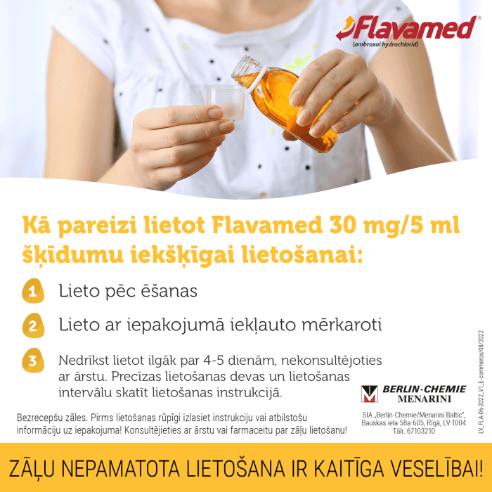 FLAVAMED 30mg/5ml sīrups 100 ml  