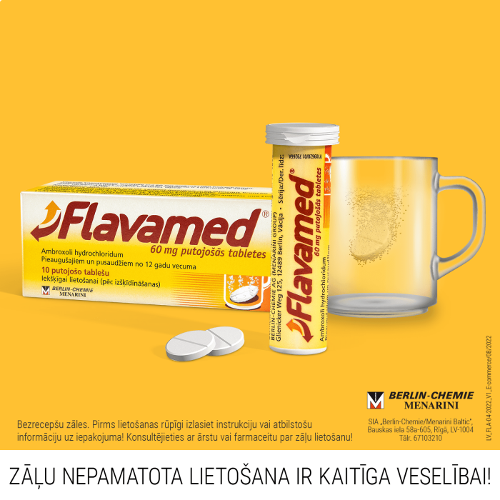 FLAVAMED 60mg putojošās tabletes N10   