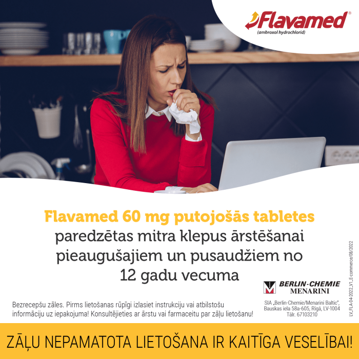 FLAVAMED 60mg putojošās tabletes N10   